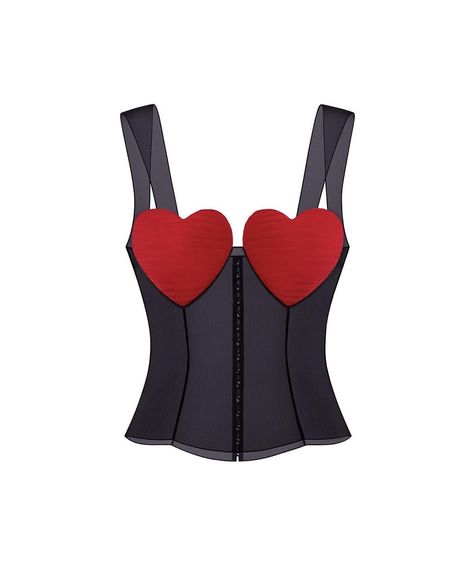 Heart Patchwork, Mesh Vest, Happy Clothes, Black Bustier, Vest Tops, Strap Crop Top, Tarot Astrology, Heart Red, Another Love