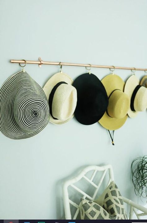 35 Creative Hat Storage Ideas – Offbeatbros Fedora Storage Ideas, Hat And Purse Storage Ideas, Sun Hat Storage Ideas, How To Store Hats, Hat And Glove Storage Ideas, Hat Display Ideas Craft Show, Hat Storage Ideas Diy, Hat Hanging Ideas, Hat Storage Ideas