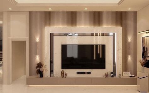 Tv Unit Design Modern For Long Wall, Tv Unit Design Luxury Tv Walls, Tv Backdrop Design Tv Walls, Classic Tv Wall Design, Room Tv Cabinet Design, Latest Tv Unit Designs, Tv Wall Design Luxury, Living Room Tv Cabinet Designs, Tv Cabinet Design Modern