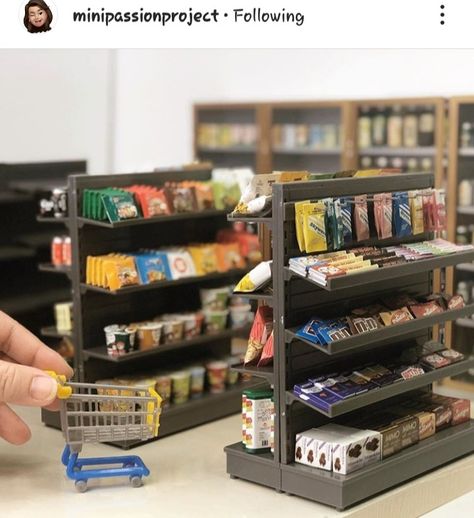 Mini Convenience Store, Miniature Grocery Store, Miniature Toy Shop, Miniature Convenience Store, Grocery Store Miniature, Many Stickers, Tiny Crafts, Mini Grocery Store Design Philippines, Miniature Store