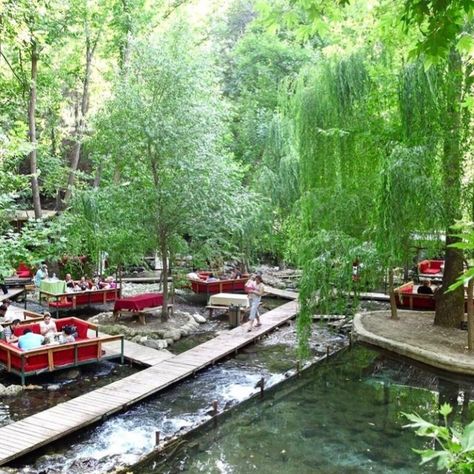 Picnic Park, Riverside Hotel, Landscape Architecture Design, Antalya, Landscape Architecture, Glamping, Architecture Design, Beautiful Places, Arch