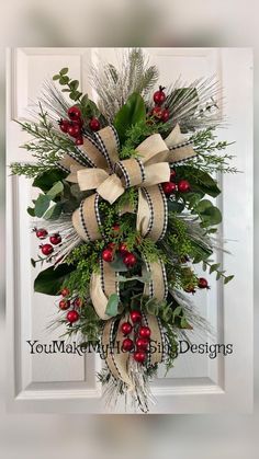 Long Christmas Wreaths, Long Christmas Wreaths For Front Door, Deco Exchange Wreaths, Christmas Door Swags Diy Front Porches, Christmas Wreaths And Swags, Christmas Silk Floral Arrangements, Christmas Wreaths 2023, Christmas Wreaths Outside, Christmas Wreaths 2022