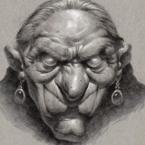 Monster Face, Funny Caricatures, Creating Artwork, Toned Paper, Amazing Drawings, Creepy Art, Head Hair, Sketchbook Inspiration, Black And White Drawing