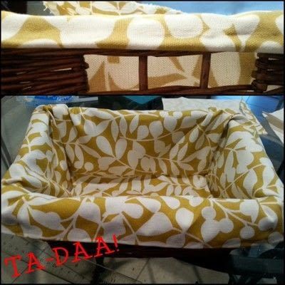 No Sew Basket Liner, No Sew Basket, Sew Basket, Proofing Baskets, Basket Liners, Fabric Basket, Fabric Baskets, Waste Basket, No Sew