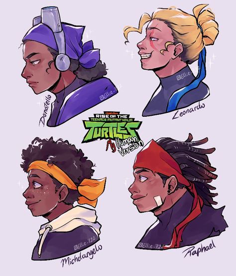 Rise tmnt human version Tmnt Human, Rise Tmnt, Cartoon Characters As Humans, Teenage Turtles, Tmnt Characters, Leonardo Tmnt, Human Version, Ninja Turtles Funny, Teenage Mutant Ninja Turtles Art