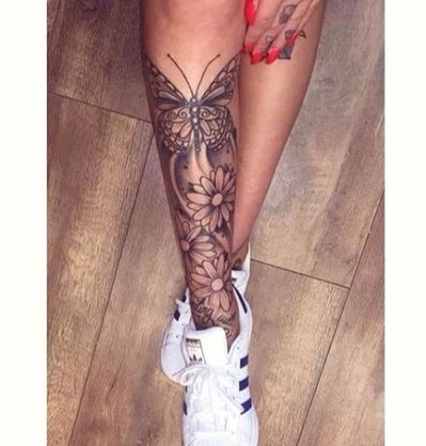 So cute | Leg tattoos women, Leg sleeve tattoo, Leg tattoos #cute tattoos #tattoos #tattoosforwomen Lower Leg Tattoos, Unique Tattoos For Women, Shin Tattoo, Full Leg Tattoos, Cat Tattoos, Leg Tattoos Women, Leg Sleeve Tattoo, Dope Tattoos For Women, Tiny Tattoo