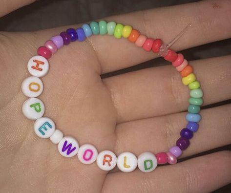 Rainbow Bracelet Beads, Hobi Bracelet, Jhope Bracelets, Bts Beaded Bracelet, Bts Bracelet Beads, Bts Bracelet Diy, Kpop Bead Bracelets, Kpop Bracelet Ideas, Rainbow Bead Bracelet