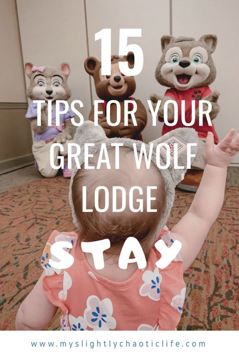 Heading to Great Wolf Lodge with your kids? Here are 15 tips for your stay at Great Wolf Lodge! #greatwolflodge #kidstravel #familyvacation #vacation #waterparks Great Wolf Lodge Outfits, Great Wolf Lodge Gift Basket, Great Wolf Lodge Shirts Ideas, Great Wolf Lodge Food Packing List, Great Wolf Lodge Birthday Ideas, What To Bring To Great Wolf Lodge, Great Wolf Lodge Surprise Ideas, Great Wolf Lodge Packing List, Great Wolf Lodge Printable