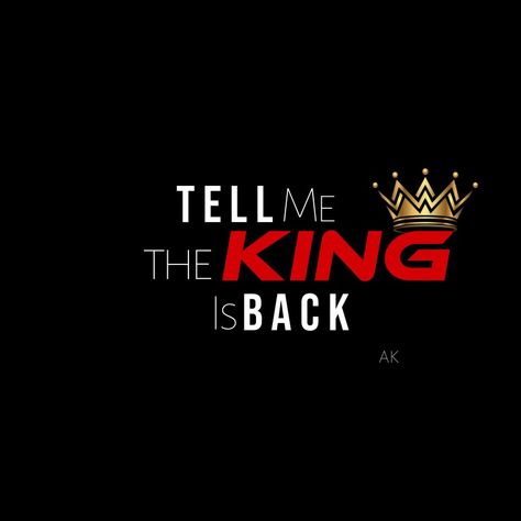 King Text Png, King Is Back, Bad Attitude Quotes, Back Wallpaper, Night King, Bad Attitude, Png Text, Attitude Quotes, Quotes