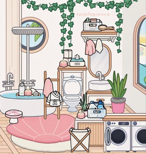 Toca Boca Hair Salon, Toca Life World Aesthetic Pfp, Bad Room Ideas, Custom Closet Organization, Summer Beach House, Free House Design, Adorable Homes Game, Create Your Own World, Room Ideas Aesthetic