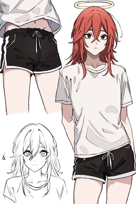 CH☆RRI on Twitter: "I wanted to draw him in shorts https://t.co/wJVISL4WC5" / Twitter Jeans Outfit Drawing, Outfit Drawing Reference, Sweater And Jeans Outfit, Outfit Drawing, Shorts Drawing, Sweater And Jeans, Drawing Clothes, Jeans Outfit, Sweaters And Jeans