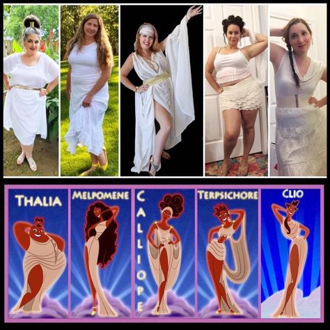 Muses From Hercules, Disneybounding Ideas, The Muses, Disney Bounding, Disney Fashion, Disney Outfits, Hercules, Costume Ideas, Muse