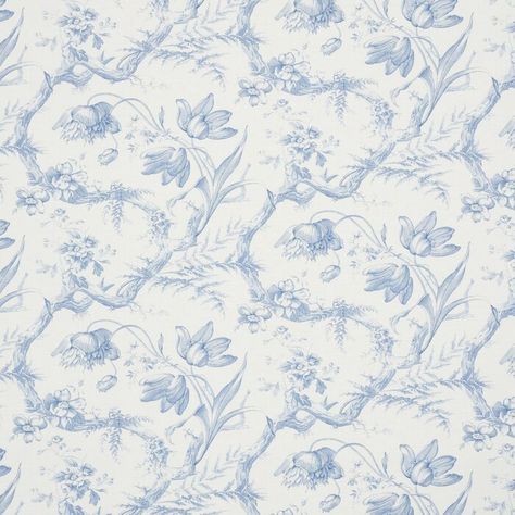 Ogee Pattern, Copper Plate, Delft, Floral Wallpaper, Copper, Flowers, Pattern, Fabric, Blue