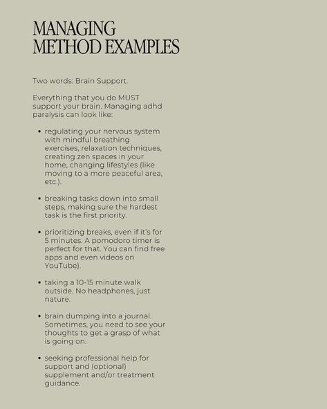 Hi ☀️ Today I want to discuss ADHD paralysis, which is a common experience for many, including myself.  To create a home that is ADHD-friendly, it is important to understand how our brain works in order to better manage our progress. Because ADHD paralysis can feel like a major setback, it’s important to seek awareness to manage your symptoms and find strategies that work for you.  Swipe left to learn more! ꩜  👋🏽👩🏽‍💻 - I always strive to make my content as visually digestible as possible. How... Task Paralysis, 2025 Manifestation, Todo List, Manifestation Board, 2025 Vision, Mental And Emotional Health, Affirmation Cards, Work For You, Emotional Health