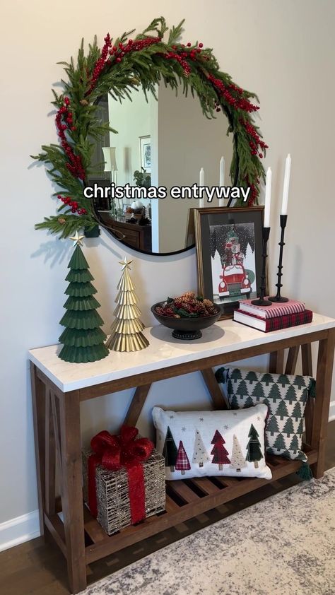 Catherine Grey on TikTok Snow Love, Christmas Decorations Centerpiece, Pretty Christmas Decorations, Christmas Entryway, Diy Christmas Lights, Snowman Snow, Cozy Christmas Decor, Christmas Apartment, Grey Christmas