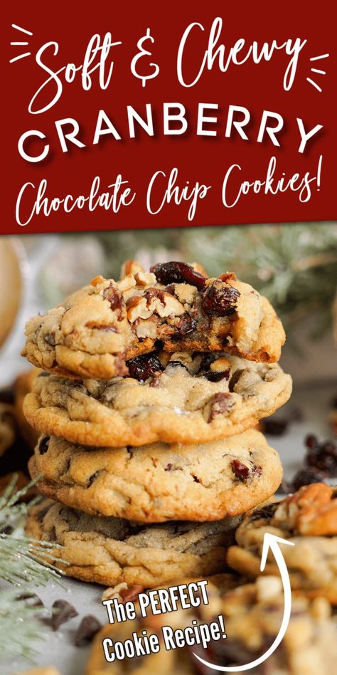 Honey Cranberry Cookies, Craisin Cookie Recipes, Cranberry Pecan Cookies Recipe, Cookies With Cranberries And Pecans, Cranraisin Cookies, Cranberry Cookies Recipes Dried, Cranberry Cookie Recipes, Pecan Cookies Easy, Pioneer Woman Chocolate Chip Cookies