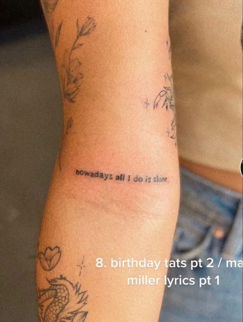 Don’t Trip Tattoo Mac Miller, Song Lyric Tattoos Mac Miller, Mac Miller Tiny Tattoo, Mac Miller Missed Calls Tattoo, Macadellic Tattoo, Mac Miller Dont Trip Tattoo, Congratulations Tattoo Mac Miller, Mac Miller Blue Slide Park Tattoo, Mac Miller Jet Fuel Tattoo