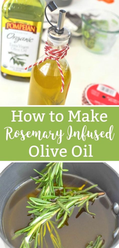 Rosemary Infused Olive Oil, Infused Oil Recipes, Homemade Extracts, Herb Infused Olive Oil, Diy Salad, Homemade Stir Fry, Oil Infusion, Garlic Infused Olive Oil, Flavored Olive Oil