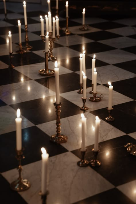 At Château Martinay Candlelit Winter Wedding, Wedding Lots Of Candles, The Lane Weddings, Dark Modern Wedding, Gilded Age Wedding, Dark Wedding Aesthetic, Romantic Gothic Wedding, Dark Branding, Dark Academia Wedding