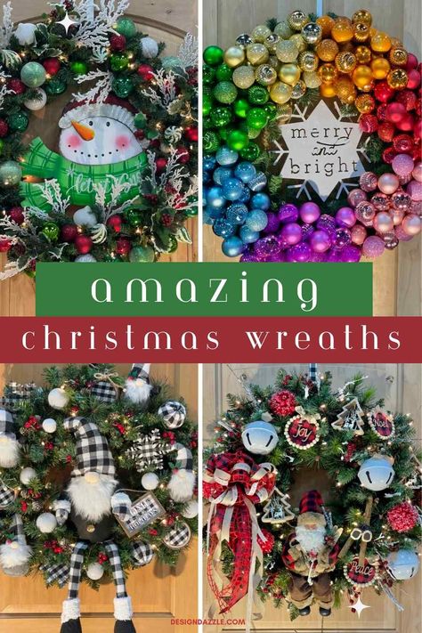 30 of the most amazing Christmas wreaths. I hope you enjoy the many colors, themes, sizes, and overall FABULOUSNESS of the workmanship and creativity of the wreaths. Themed Christmas Wreaths, Christmas Wreath Contest Ideas, Christmas Wreath Themes, Christmas Wreath Ideas 2024, Wreath Themes, Christmas Chocolate Bar Wrappers, Fun Christmas Wreaths, Themed Wreaths, Christmas Wreaths Ideas