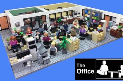 LEGO IDEAS - The Office Office Lego, Lego Office, Cardboard Rocket, Best Boss Mug, Simple Birthday Party, Printed Tile, Easy Birthday, Best Boss, Dunder Mifflin