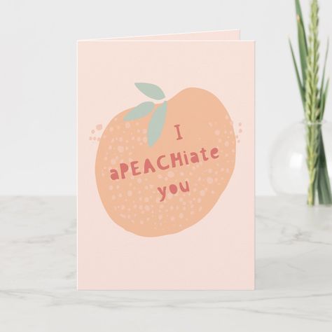 Thank You Card Design, Shades Of Peach, Thank You Greetings, Unique Greeting Cards, Gifts Cards, Color Of The Year, Hand Illustration, So Sweet, Paper Goods