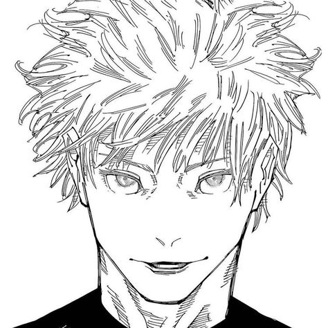 Gojo Manga, Gojo Satoru, Anime Character, Black And White, Hair, Anime, Blue, White, Black