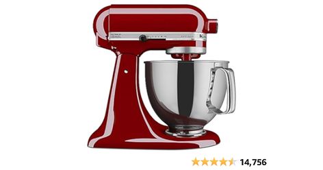 KitchenAid Artisan Series 5-Quart Tilt-Head Stand Mixer, Empire Red, KSM150PSER Blue Juniper, Lavender Cream, Tilt Head, Kitchenaid Artisan, Sewing Furniture, Sky Black, Head Stand, Almond Cream, Home Goods Decor