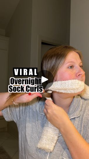 138K views · 1.6K reactions | VIRAL Overnight Sock Curls! | Trying the viral overnight sock curls on my hair. The results that I've seen have been nothing short of amazing. But, most of these amazing results have... | By Milabu | Let's try the viral heatless
sock curls overnight. I already have prep my prep my hair. I
usually do some type of oil or something on my ends. I'm using
the Kerastase the eight Hour Magic Night Serum and the K-18
oil. I just do one drop of this and then one pump of this. This
is freshly washed hair as well. It's not damp. It's completely
dry. I've seen the results on dry hair. I'm going to do a
messy zigzag in the back. I don't have really thick ends or
really luscious long hair but I'm hoping we have good
results. You could also add a roller in the front if you h Socks Curls Overnight, Sock Curls Overnight Short Hair, Overnight Sock Curls, Heatless Curls Overnight Sock, Sock Curls Overnight, Sock Curls, Magic Night, Pageant Hair, Overnight Curls