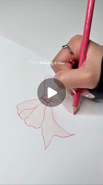 How To Draw Coquette Bow, Ribbon Drawing Tutorial, Coquette Ribbon Drawing, How To Draw Bows Ribbons, Bow Drawing Tutorial, How To Draw A Bow Step By Step, Coquette Bow Drawing, How To Draw A Ribbon, How To Draw A Bow