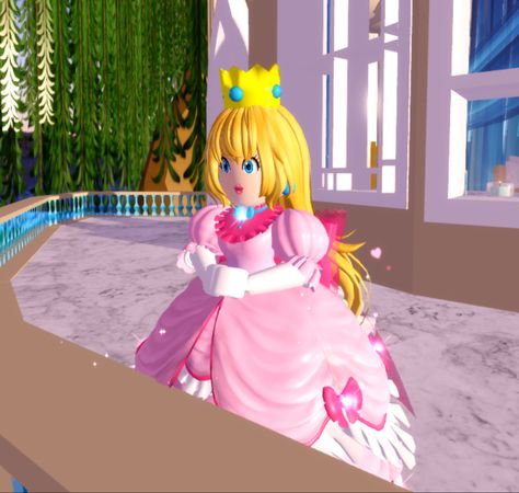 Princess Peach! #roblox #royalehigh Royal High Princess Peach, Princess Peach Aesthetic Outfit, Royale High Princess Peach, Princess Peach Royale High, Dabi's Dance, High Tea Outfit, Roblox Royale High, Tea Outfit, Roblox Hacks