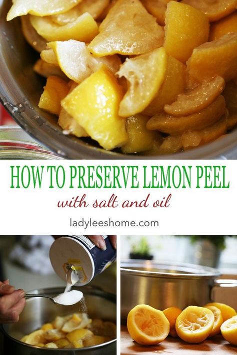 Why the heck will you bother preserving lemon peels? Well, because they are so delicious you won't believe it. Besides, the chickens won't eat them and they take forever to compost, so in my belly they go. Here is how to preserve lemon peels with salt and oil! #preserveingfood #lemon #recipeswithlemons #recipes #recipeswithlemon #lemonpeel Lemon Peel Recipes, Lemon Water Health Benefits, Lemon Peels, Dried Lemon Peel, Lemon Juice Benefits, Preserved Lemon, Lemon Health Benefits, Lemon Uses, Drinking Lemon Water