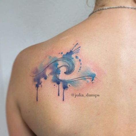 1000+ ideas about Wave Tattoos on Pinterest | Tattoos, Small Wave ... Watercolour Mermaid Tattoo, Ocean Wave Tattoo, Japan Tips, Wave Tattoos, Wave Tattoo Design, Sister Tattoo, Water Tattoo, Tattoo Minimalist, Ocean Tattoos