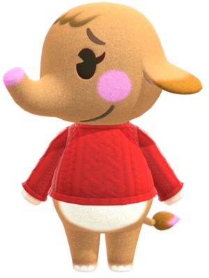 Animal Crossing Elephants, Acnh Elephant Villagers, Stella Animal Crossing, Cutest Acnh Villagers, Cutest Animal Crossing Villagers, Acnh Cute Villagers, Animal Crossing Ellie, Acnh Ellie, Ellie Acnh