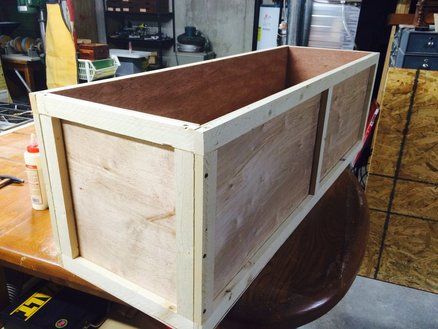 Christmas Tree storage crate - by SeaFarin @ LumberJocks.com ~ woodworking community Xmas Tree Storage Ideas, Storage Crate Ideas, Diy Christmas Tree Storage, Diy Christmas Storage, Christmas Tree Storage Box, Christmas Tree Box, Diy Kitchen Table, Christmas Looks, Hacks Ikea