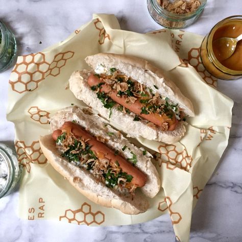 Iceland-Style Hot Dog | A Year in Dinners Iceland Food, Food Vans, Hot Dog Toppings, Hot Dog Recipes, European Food, Keto Meal Plan, Fish And Chips, World Recipes, International Recipes