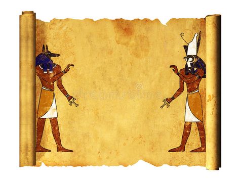 Anubis and Horus. Scroll with Egyptian gods images - Anubis and Horus. Object ov , #AD, #Scroll, #Egyptian, #Anubis, #Horus, #Object #ad Anubis And Horus, Gods Images, Horus Tattoo, Ancient Tattoo, Egyptian Kings, Egyptian Symbols, Graphic Design Lessons, Cute Cartoon Pictures, Egyptian Gods