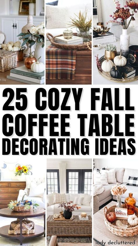 Autumn Sofa Table Decor, Neutral Fall Coffee Table Decor, Diy Fall Coffee Table Decor, Fall Coffee Table Decor 2023, Fall Farmhouse Coffee Table Decor, Pumpkin Coffee Table Decor, Coffee Table Fall Centerpiece, Coffee Cup Decor, Fall Home Decor Coffee Table