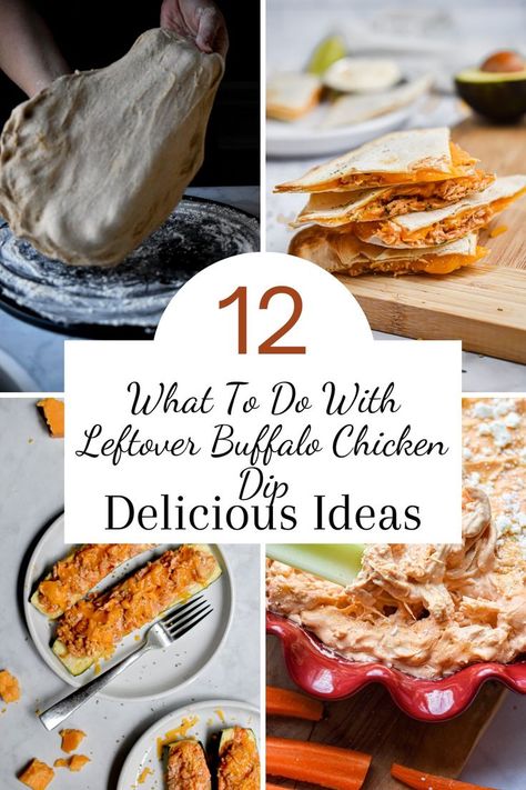 If you have some people over for the Super Bowl who aren't fans of spicy flavor, then you might have some extra leftover buffalo chicken dip left after your next party. No worries! Here are 12 different ideas for what to do with that buffalo leftover dip! Recipes With Buffalo Chicken Dip, Things To Make With Buffalo Chicken Dip, What To Do With Buffalo Chicken Dip, Buffalo Chicken Dip Meal Ideas, What To Do With Left Over Buffalo Chicken Dip, Leftover Buffalo Chicken Dip Recipes, Buffalo Chicken Leftover Recipes, Buffalo Chicken Dip Leftover Ideas, What To Eat With Buffalo Chicken Dip