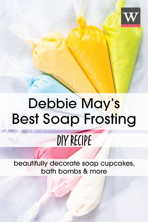 Piping Soap Recipe, Soap Frosting Recipe, Soap Frosting, Soap Making Ideas, Fall Soap Ideas, Soap Cupcakes Diy, Soap Cupcakes, Soap Additives Melt And Pour, Dessert Soap Creative