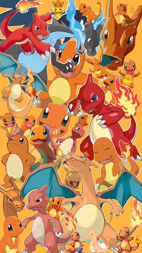 Charmander chameleon Charizard collage #pokemon Manga Pages, Pokemon, Collage, Pokémon