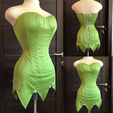 Tinkerbell dress with Swarovski crystals💎 Commission Do you like it? Yes💥 or not👎🏻 You can order the same dress in my Etsy shop. Link in… Tinkerbell Outfit, Tinkerbell Dress, Tinkerbell Costume, Tinker Bell Costume, Halloween Costume Outfits, Short Homecoming Dress, Disney Costumes, Halloween Costumes For Girls, Couple Halloween