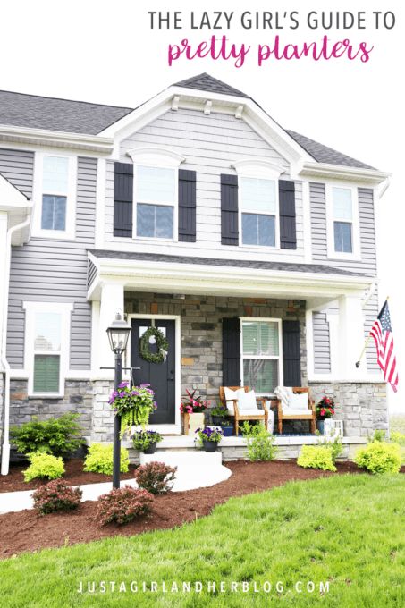 Foyer Remodel, Abby Lawson, Summer Front Porch Decor, Summer Porch Decor, House Organization, Ryan Homes, House Hacks, Summer Front Porches, Craftsman Exterior