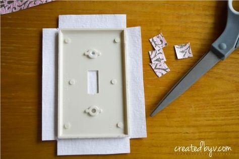 diy decorative switch plates outlet covers, crafts, decoupage Plate Covers Diy, Light Switch Art, Light Switch Covers Diy, Decorative Mesh Wreaths, Diy Projects For The Home, Decorative Light Switch Covers, Decorative Switch Plate, Outlet Plates, Plates Diy