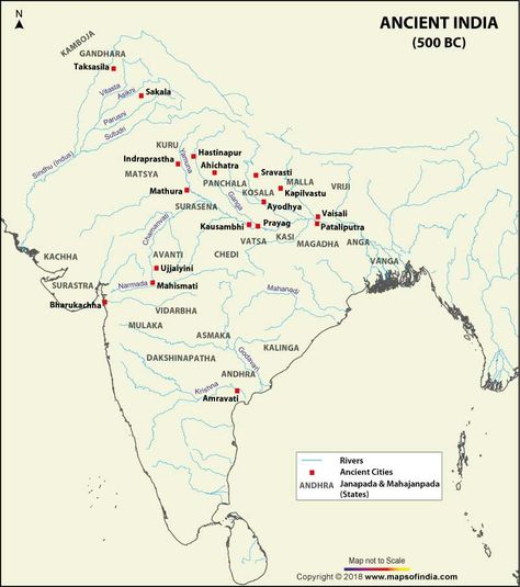 Ancient India History map depicting names of important historical places of Ancient India, Ancient India map, ancient india cultures and facts of ancient india. Fun Facts About India, Indian River Map, Ancient India Map, India World Map, Basic Geography, India History, Ancient Indian History, Map Worksheets, Industrial District