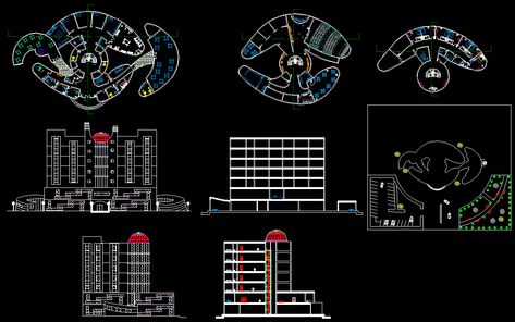 Hotel drawings are given in this cad file. Download this cad file now. Hotel Drawing, Architecture Design Presentation, Plan Elevation, Basement Floor Plans, Facade Architecture Design, Hotel Plan, Basement Floor, Mall Design, Hotel Building