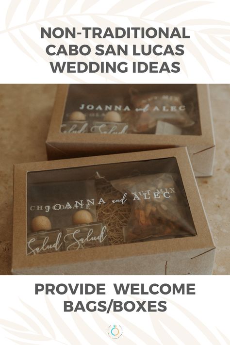 Cabo Wedding Welcome Bags, Cabo Welcome Bag, Wedding Guest Gift Bag, Traditional Wedding Favours, Wedding Planning Packages, Destination Wedding Favors, Non Traditional Wedding, San Lucas Mexico, Cabo San Lucas Mexico