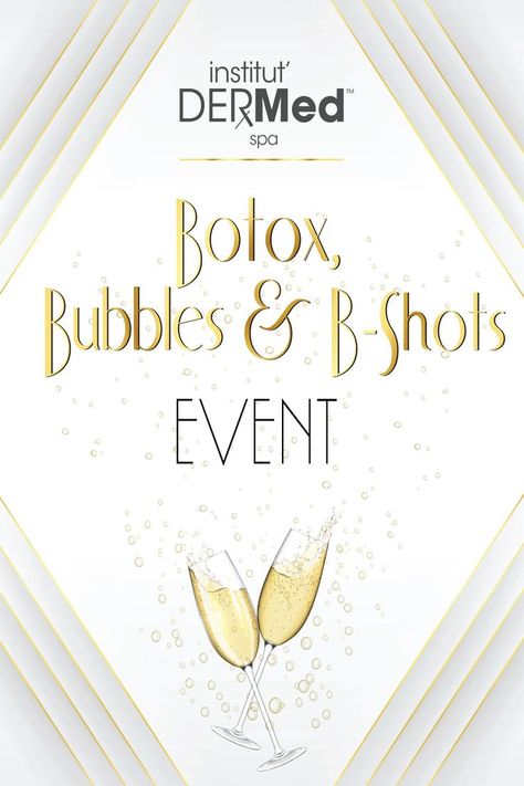 Medical Spa Promotion Ideas, Med Spa Party Ideas, Vitamin Injection Aesthetic, Medspa Event Ideas, Botox Themed Party, Med Spa Open House Ideas, Mobile Botox Business, Botox Event Party Ideas, Med Spa Event Ideas