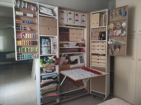 Foldable Workstation Foldable Craftroom Craft Room Closet - Etsy New Zealand