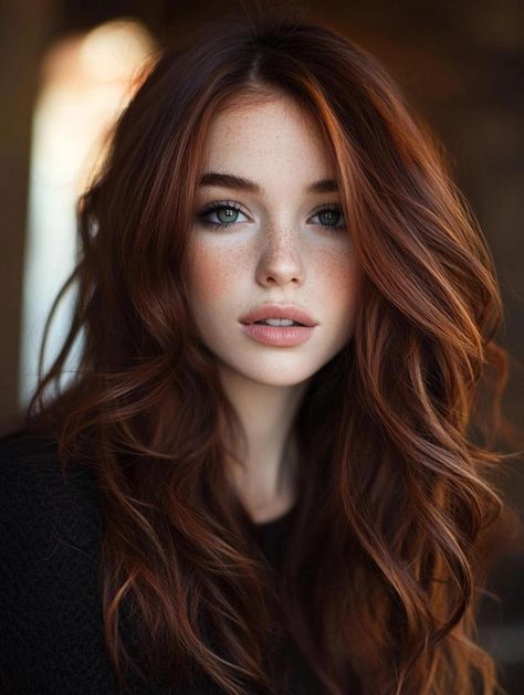 Fall Hair Colors for Brunettes: Top Trending Shades for Autumn Brown And Caramel Balayage, Fall Auburn Hair, Hair Color For Hazel Eyes, Autumn Hair Colors, Warm Red Hair, Fall Hair Colors For Brunettes, Best Fall Hair Colors, Fall Red Hair, Auburn Hair Balayage